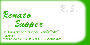 renato supper business card